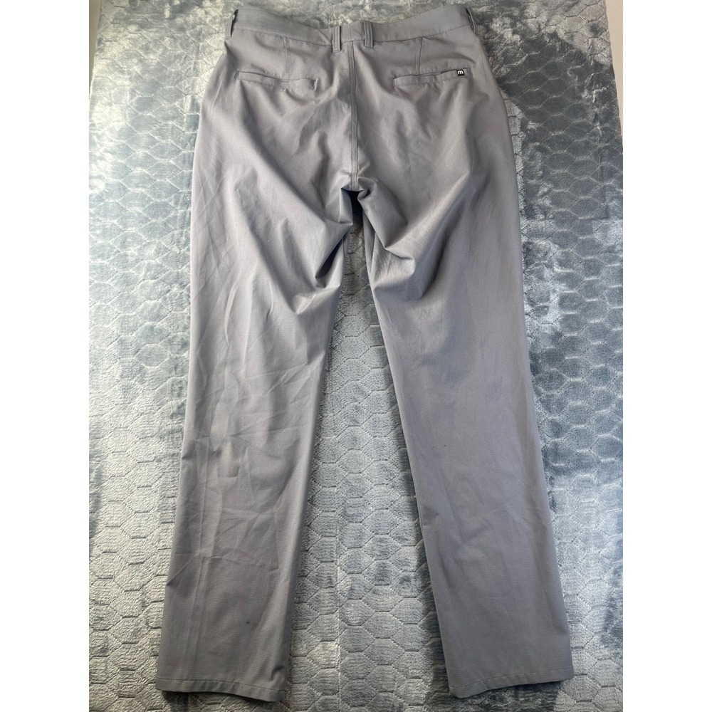 TravisMathew Golf Pants Mens 34 Grey Good Stretch Performance Micro-grid 34x31.5 - Picture 9 of 9